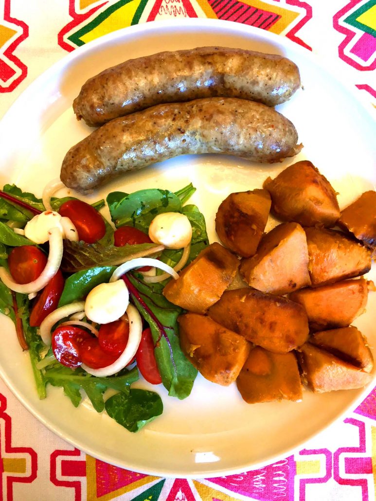 Instant Pot Sausage Sweet Potatoes Salad