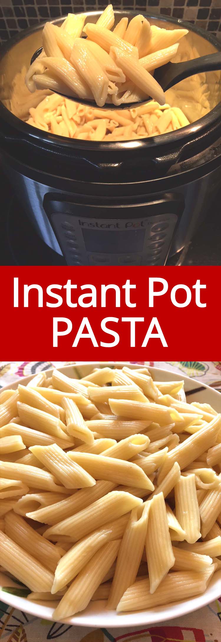 Once you try cooking pasta in the Instant Pot, you'll never make it any other way! So quick and easy, and no need to drain the pasta! Instant Pot pasta is always perfectly cooked!