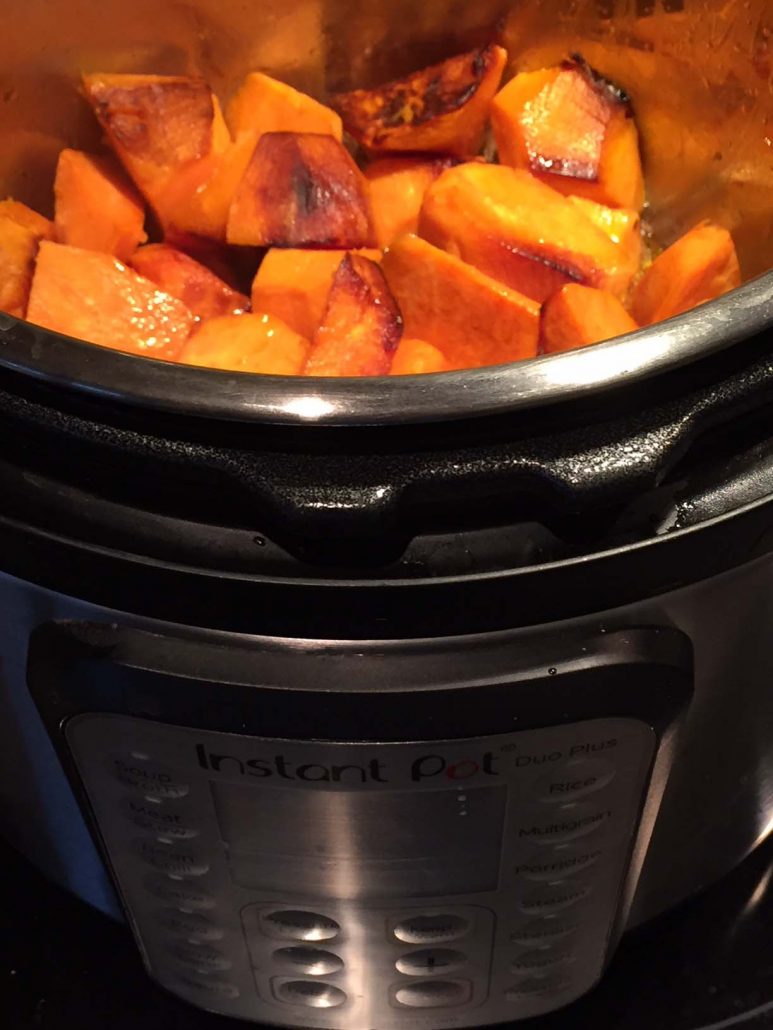 Pressure Cooker Roasted Sweet Potatoes