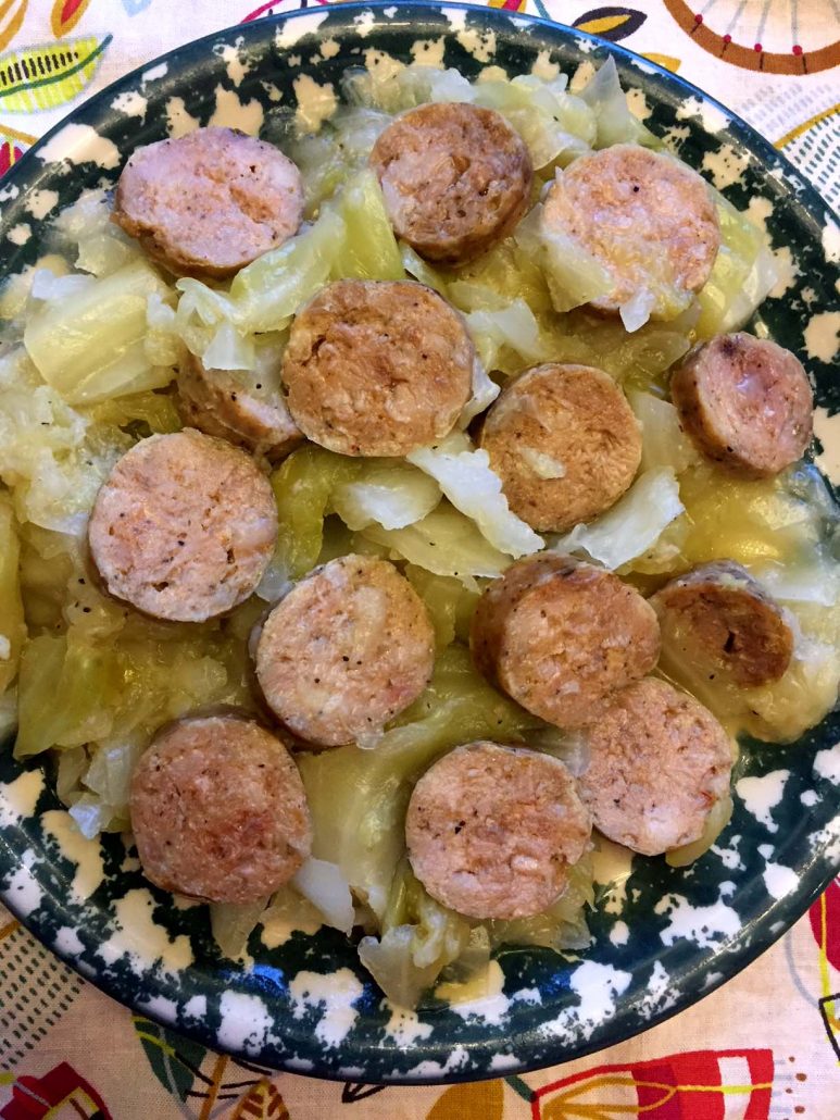 Cabbage and Kielbasa in Instant Pot
