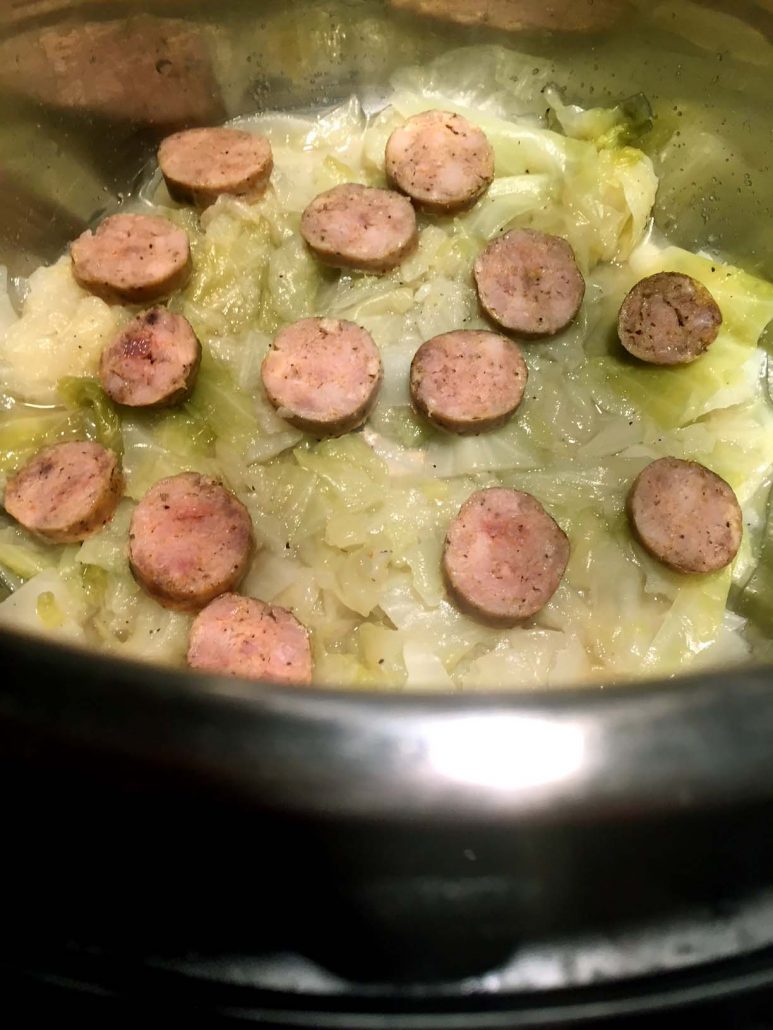 Instant Pot Sausage And Cabbage
