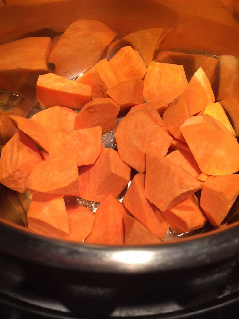 Sweet Potato Pieces In The Instant Pot