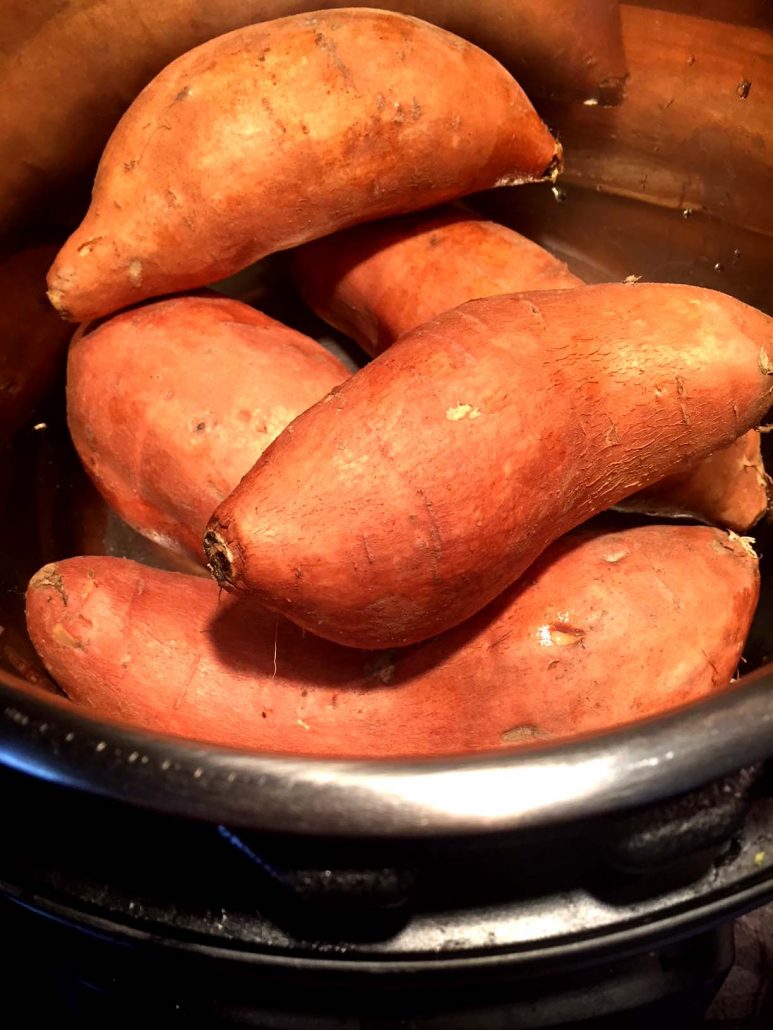 Cooking sweet potatoes in the Instant Pot