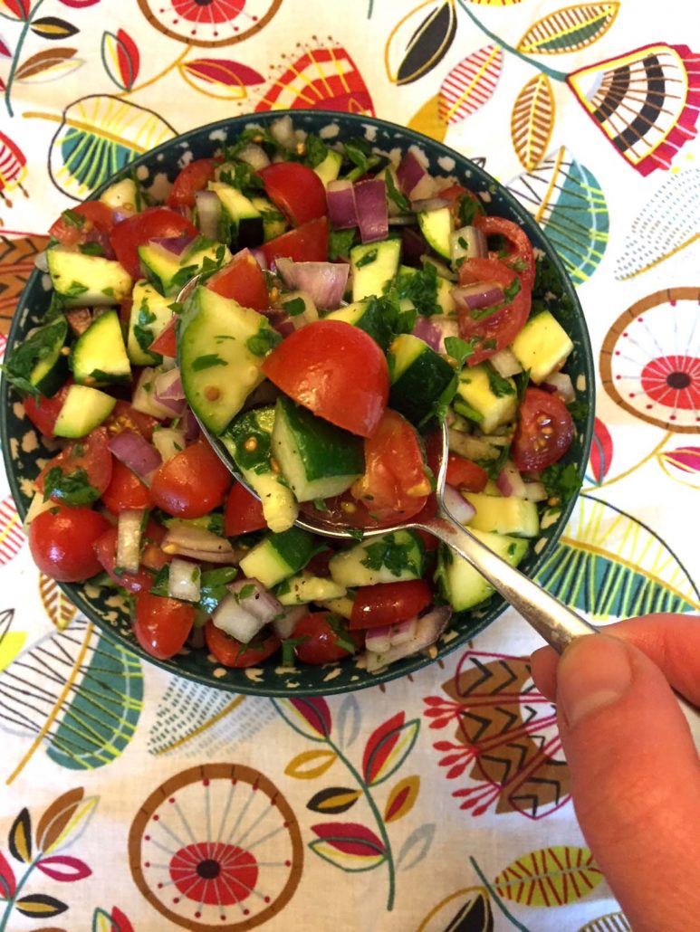 Cherry Tomato And Zucchini Salad