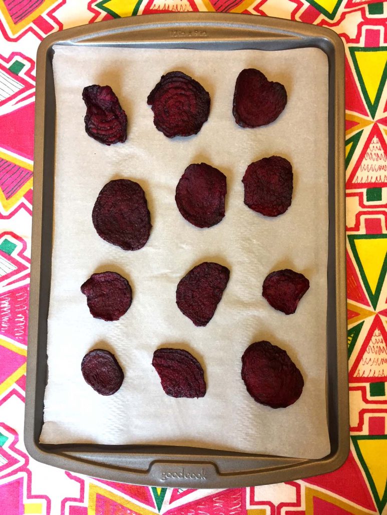 Oven Baked Beet Chips