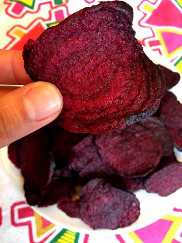 Baked Beet Chips