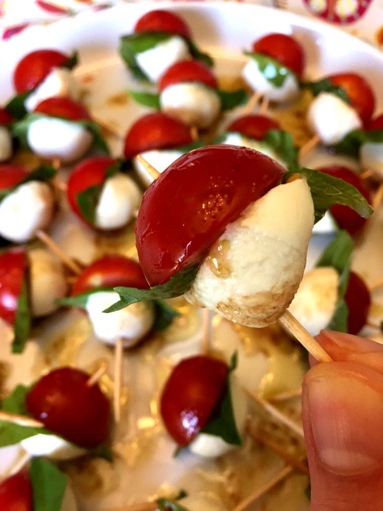 How To Make Caprese Salad Skewers