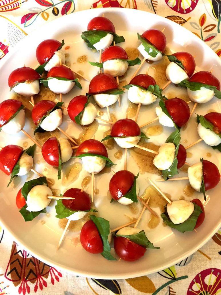 Caprese Skewers Appetizer