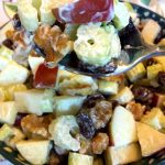 Waldorf Salad With Celery, Apple, Walnuts and Raisins