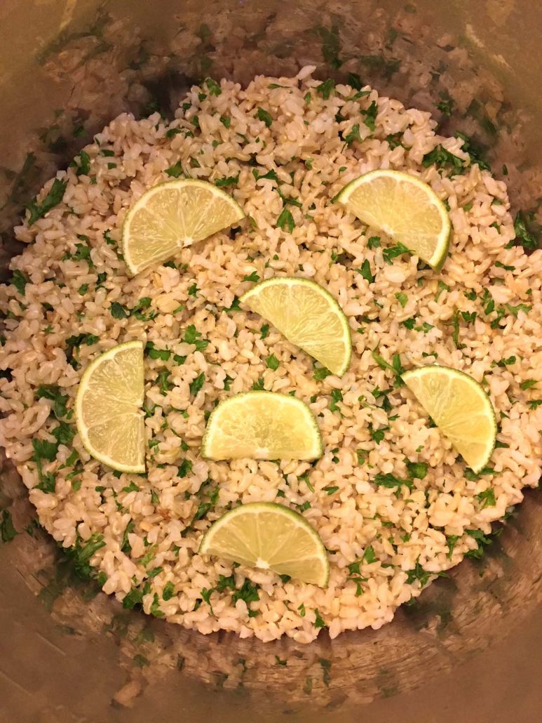 Pressure Cooker Cilantro Lime White Or Brown Rice