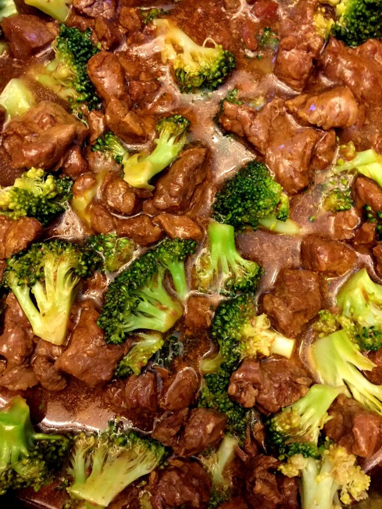 Homemade beef and broccoli