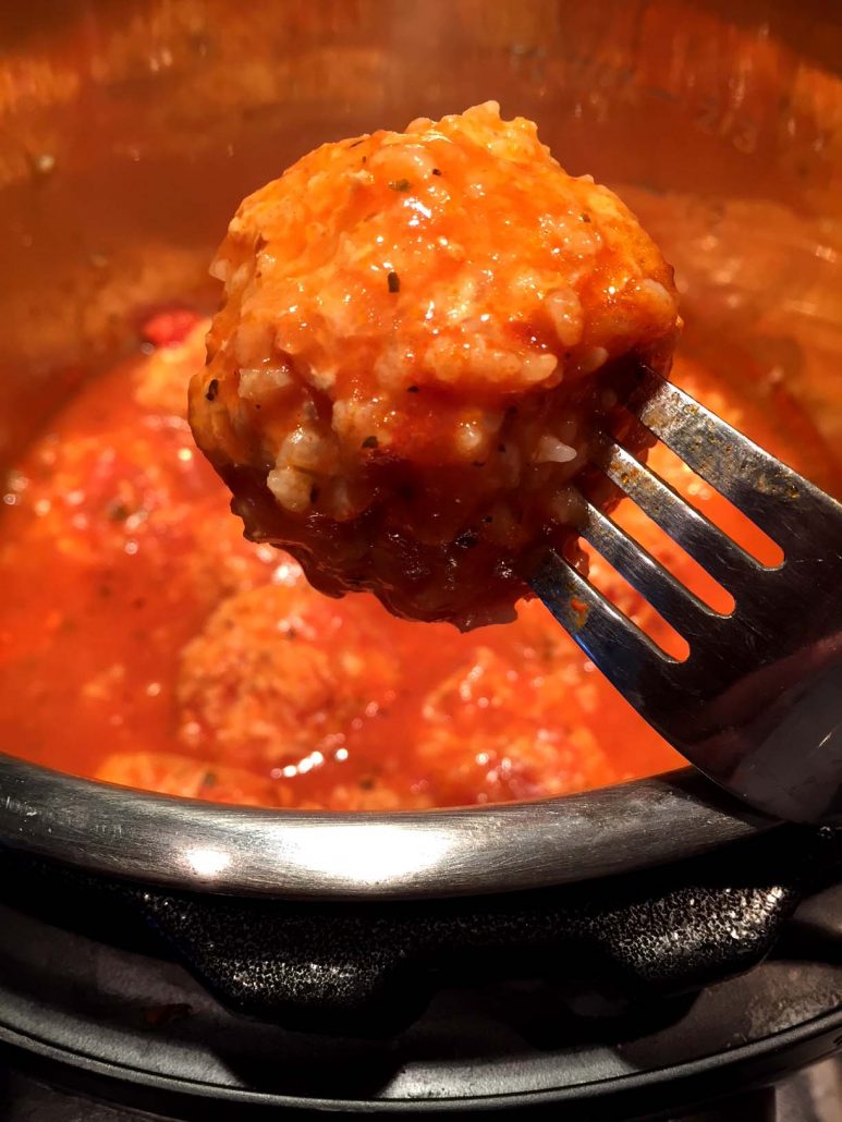 Instant Pot Porcupine Meatballs