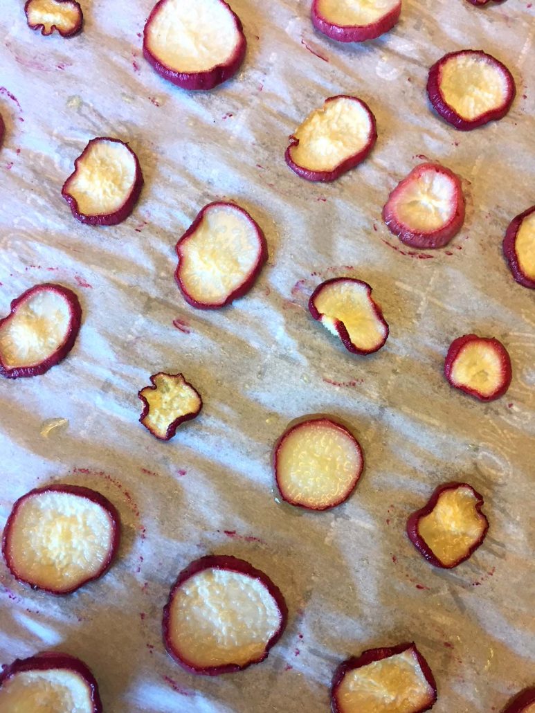 Easy radish chips