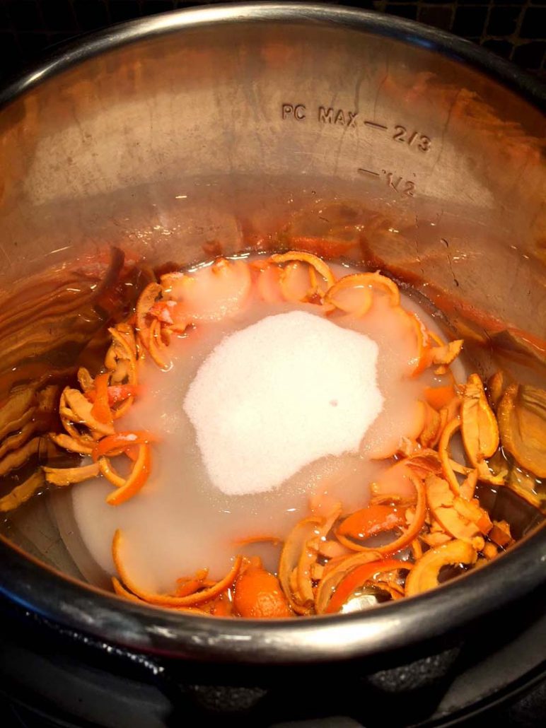 Pressure Cooker Candied Citrus Peel