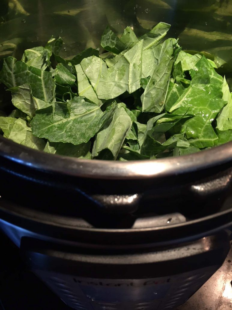 Collard Greens Inside The Instant Pot