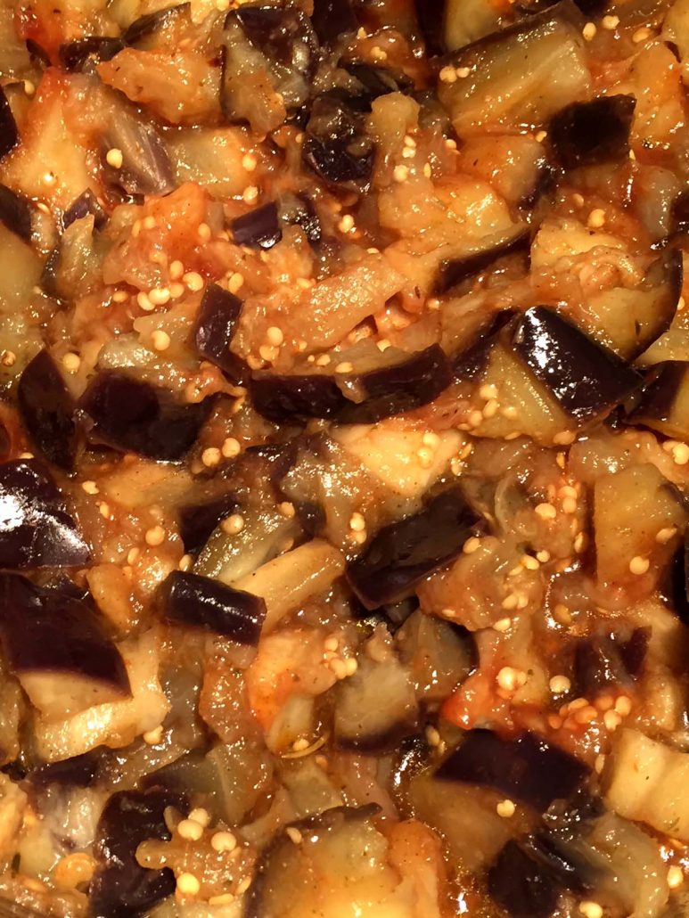 Instant Pot Garlic Eggplant