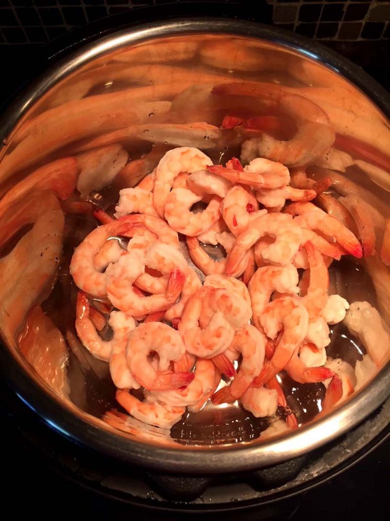 How to cook frozen cooked and frozen raw shrimp in the Instant Pot