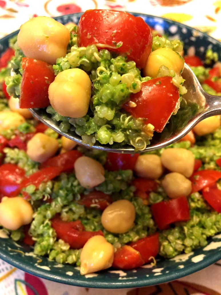 Pesto Quinoa Bowl