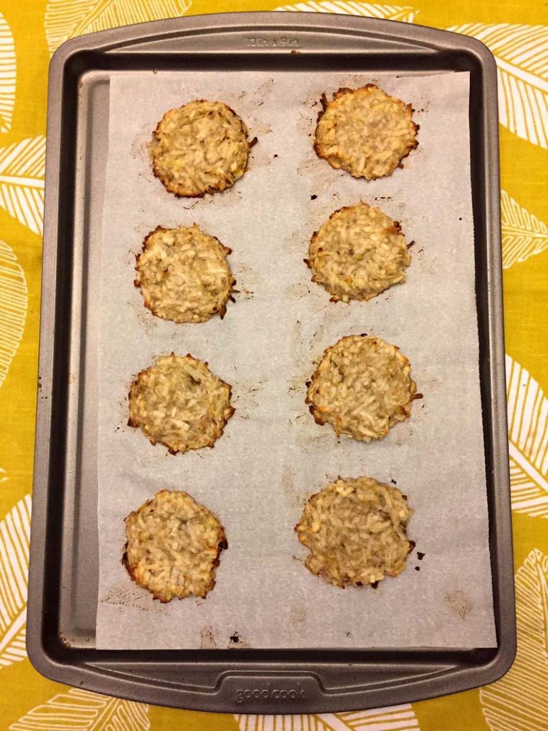 Coconut Banana Vanilla 3 Ingredient Cookies