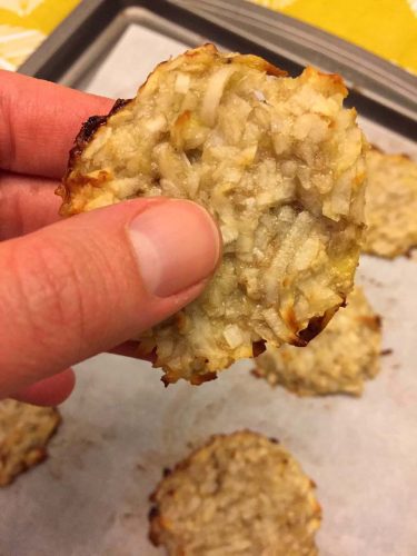 3 Ingredient Healthy Coconut Cookies