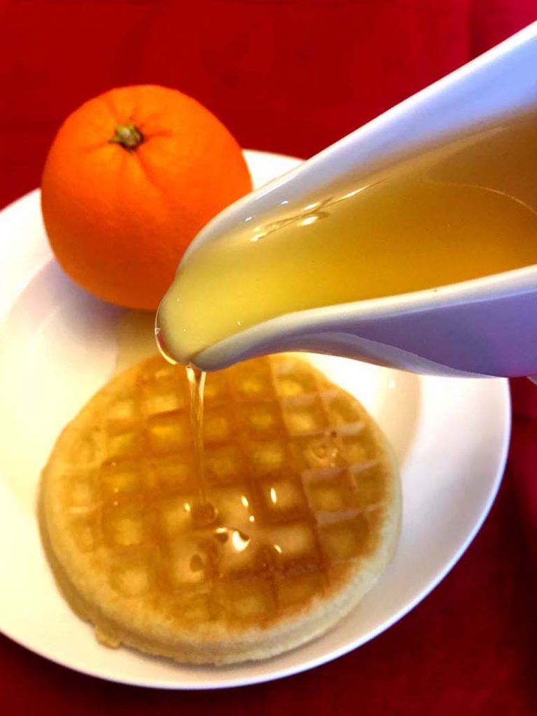 Orange Sugar Syrup Recipe For Pancakes And Drinks