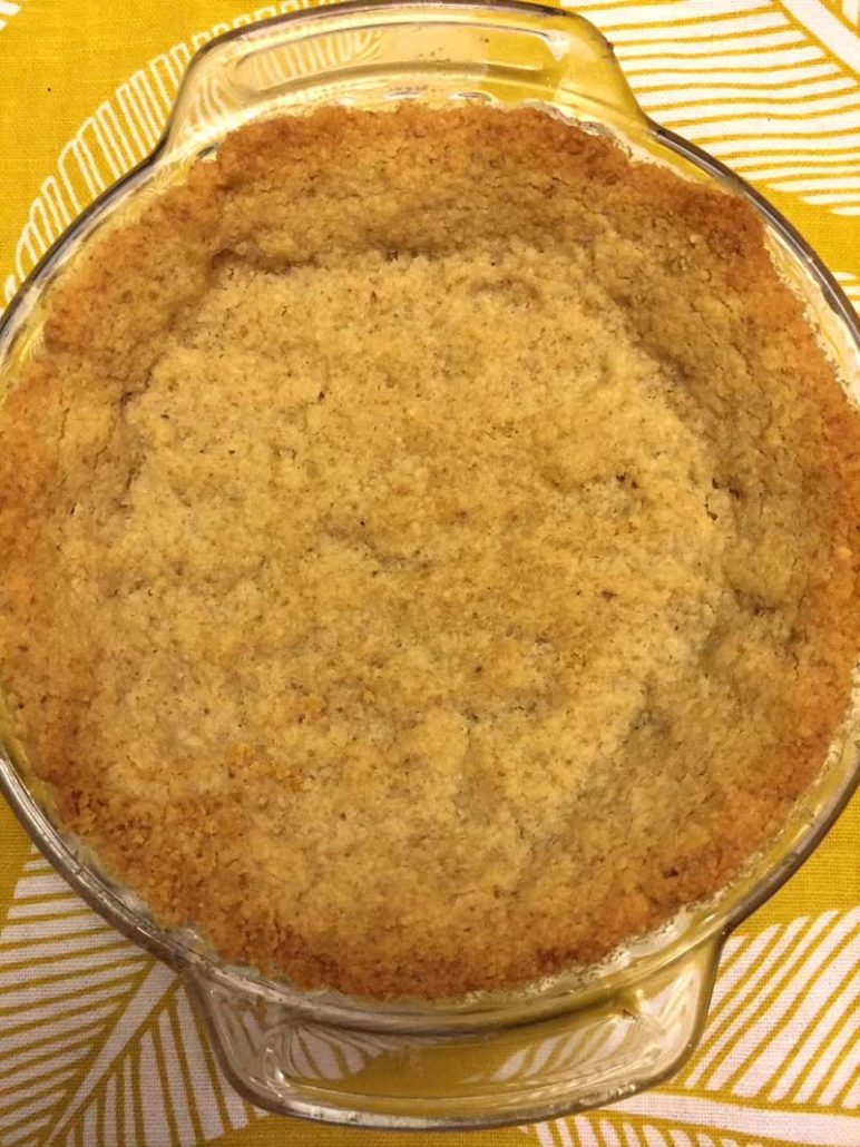 This Walnut Crust Pumpkin Pie has a walnutinfused pastry crust with a