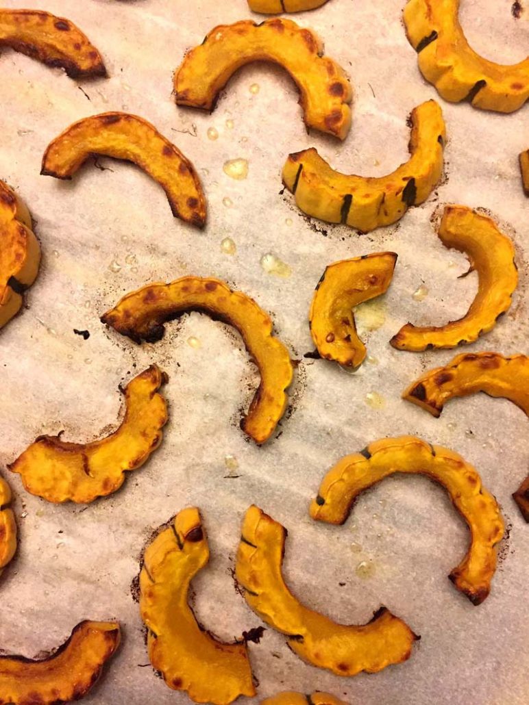 Easy Baked Delicata Squash