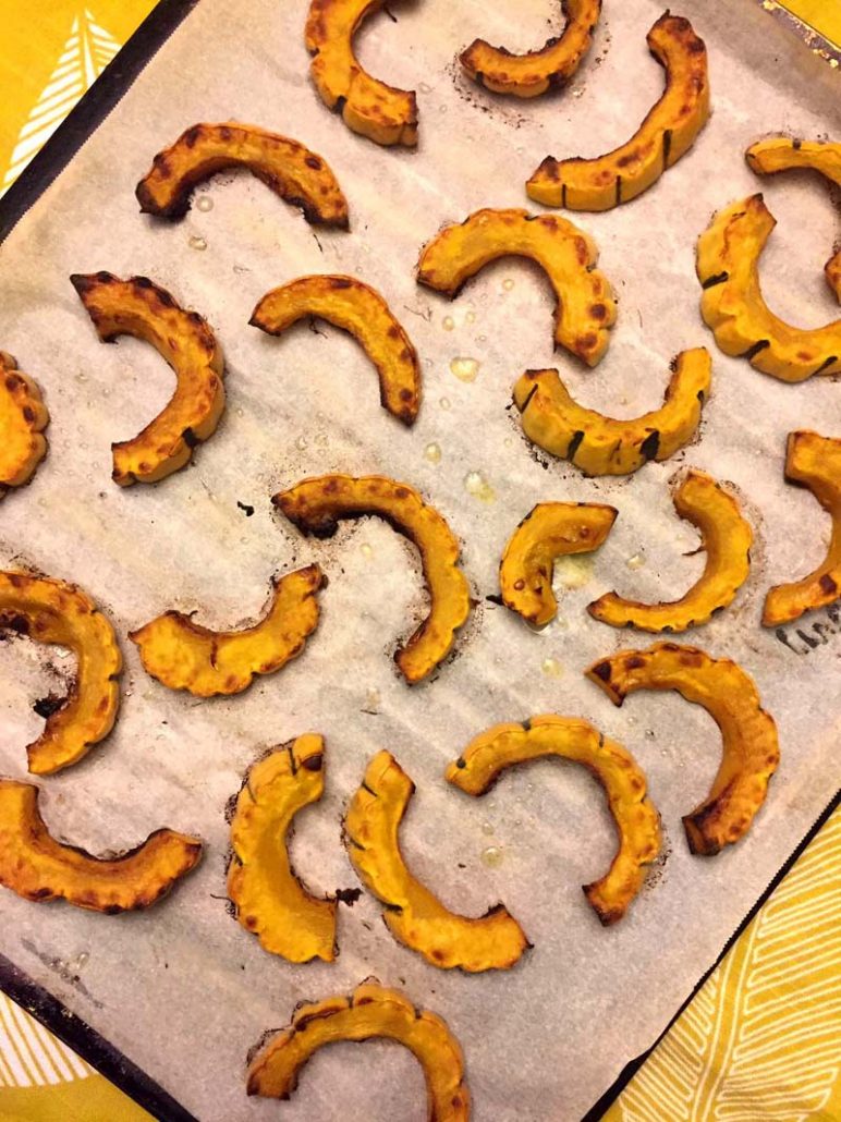 Delicata squash rings