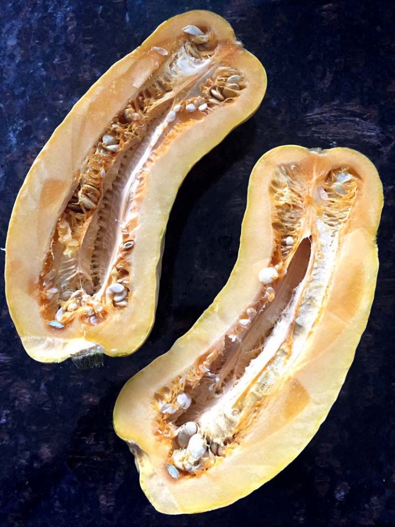 Delicata Squash Cut In Half