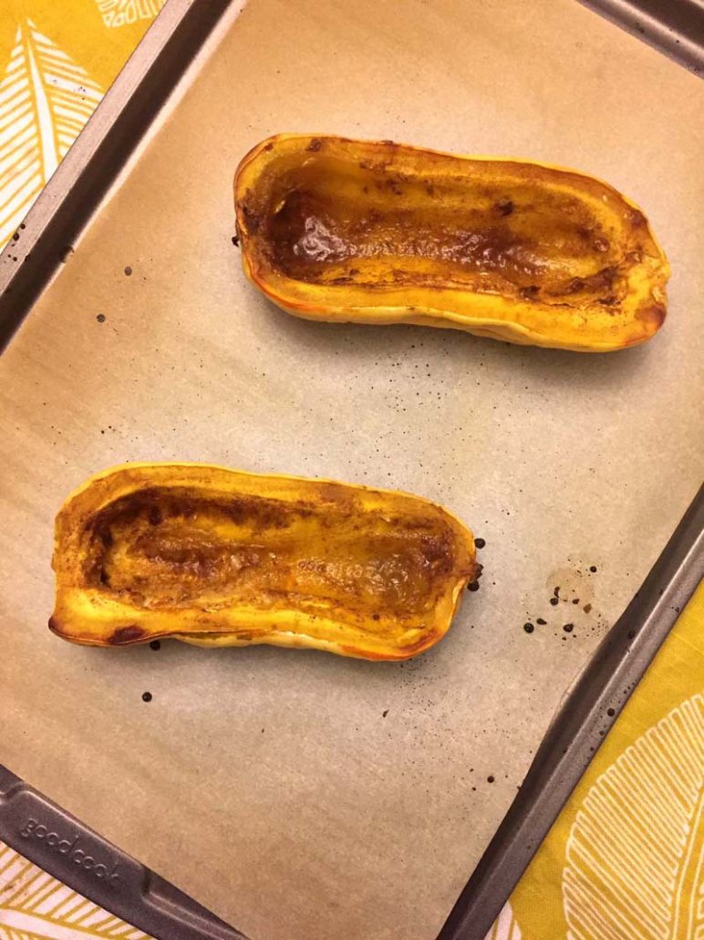 Baked Delicata Squash Halves