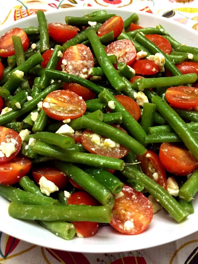 Green Beans Tomato Feta Salad