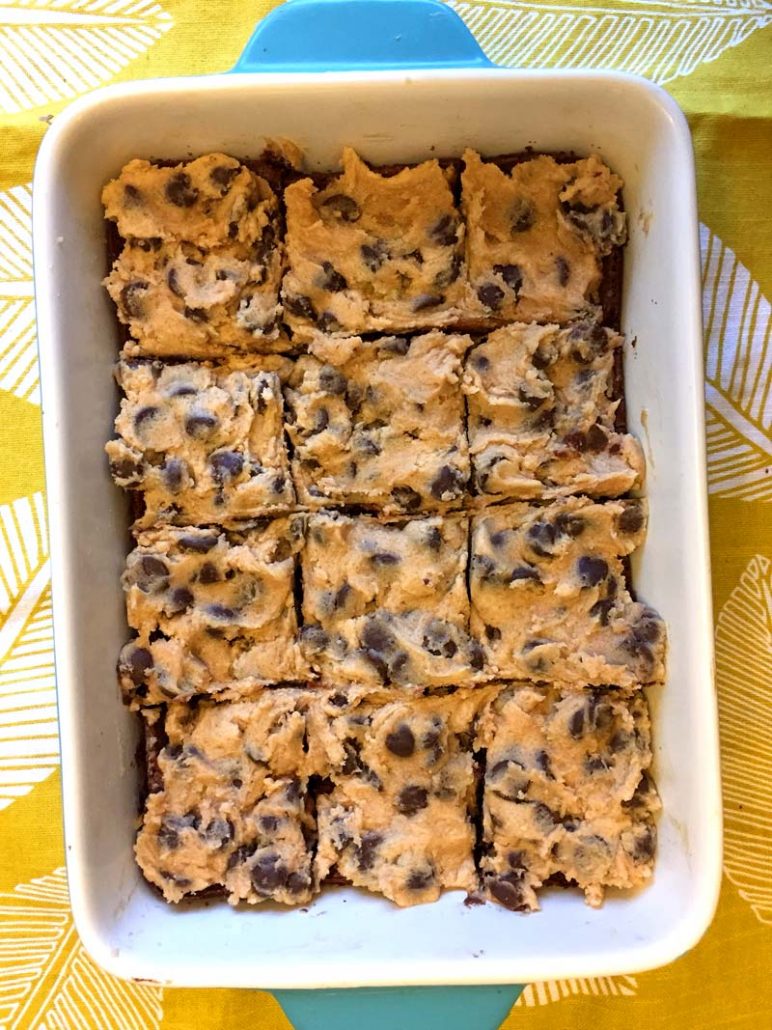 Easy Cookie Dough Brownies