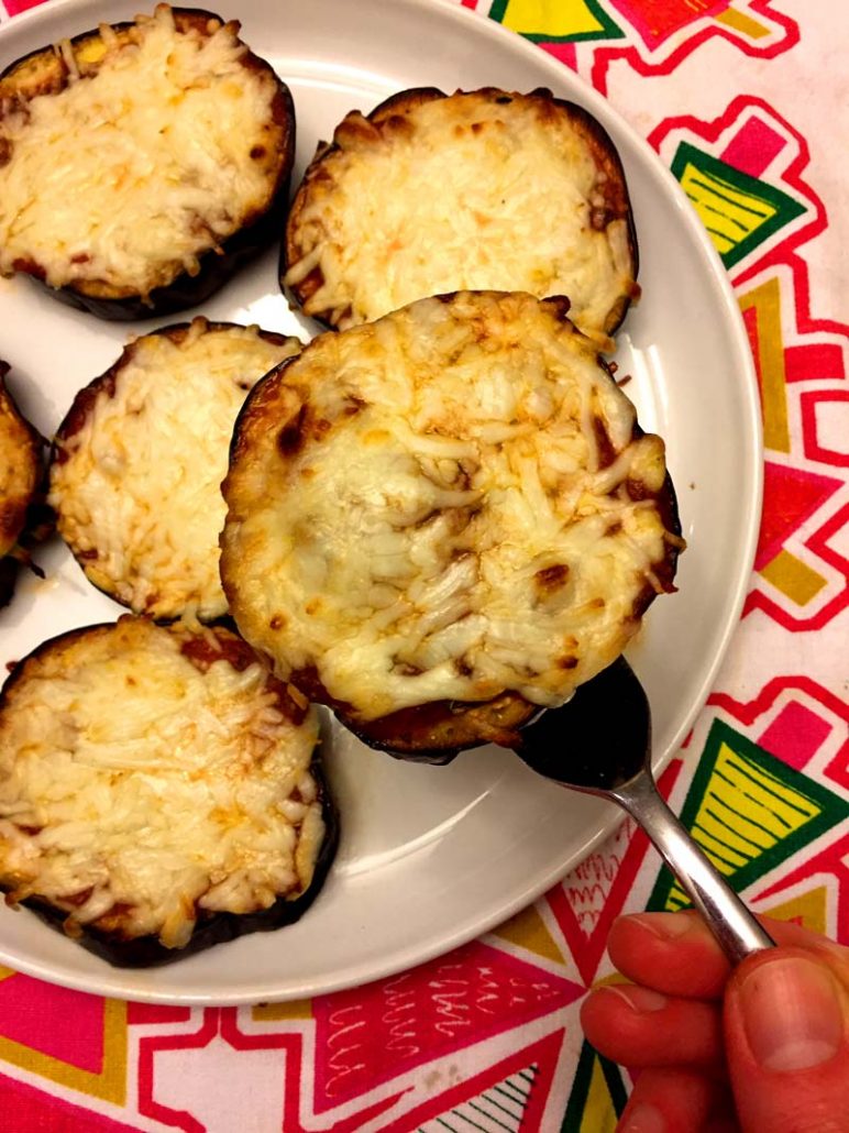 Gluten-Free Eggplant Pizzas