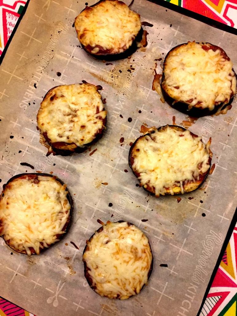 Low Carb Eggplant Pizzas