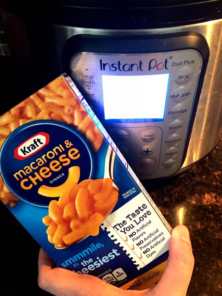 Instant Pot Boxed Kraft Macaroni And Cheese