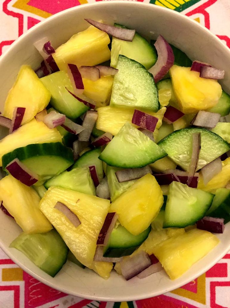 Pineapple Cucumber Salad