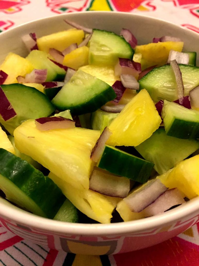 Easy Pineapple Cucumber Salad Recipe
