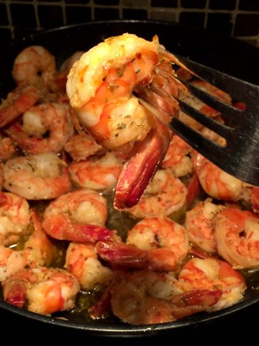 Spicy Garlic Shrimp With Olive Oil