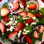 Strawberry Spinach Feta Salad