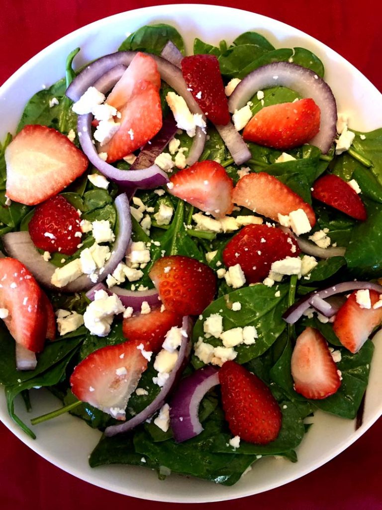 Spinach Strawberry Feta Salad Recipe