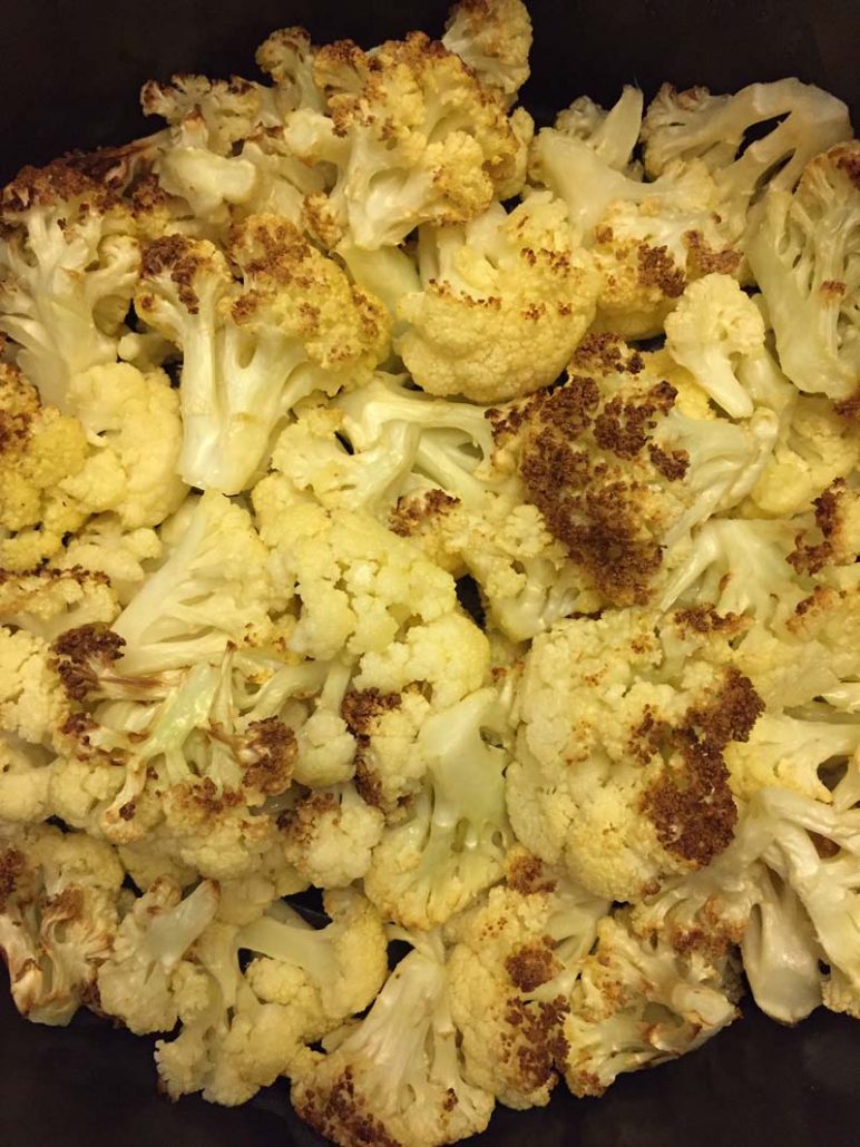 crispy air fryer cauliflower florets