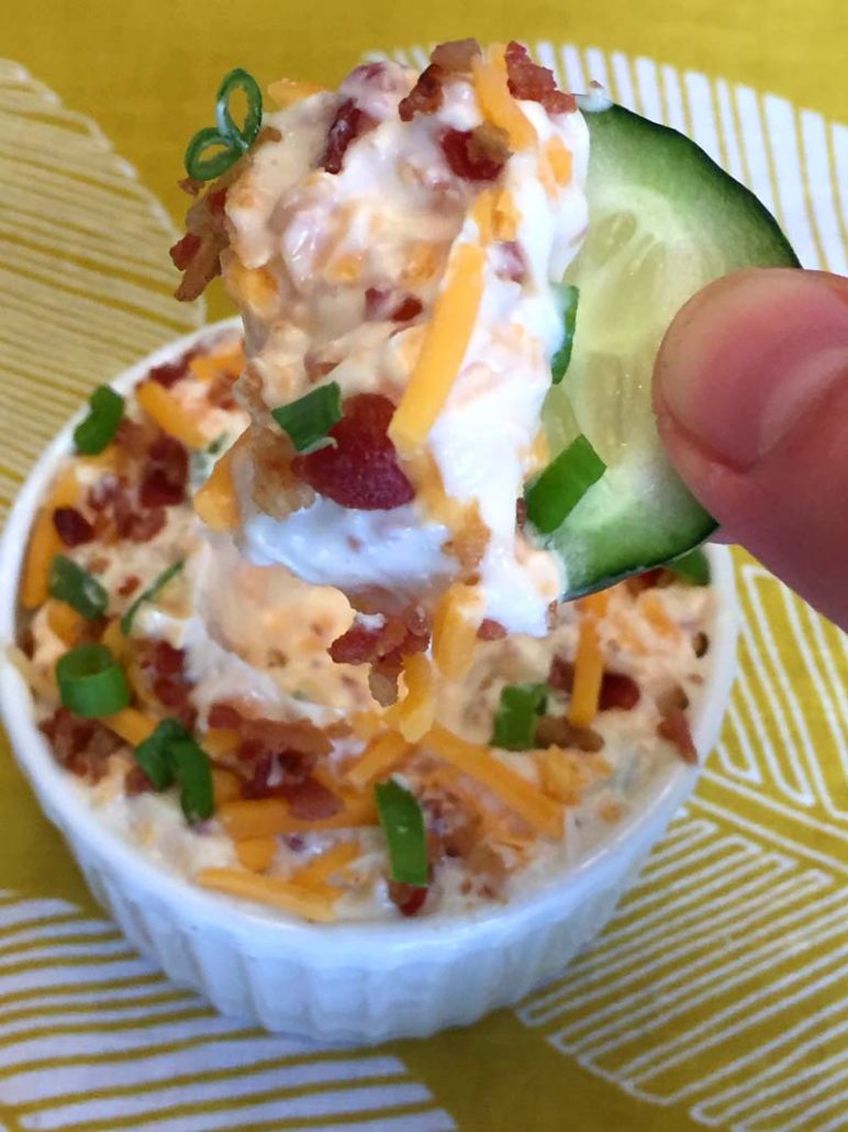 Easy Cheddar Dip With Bacon