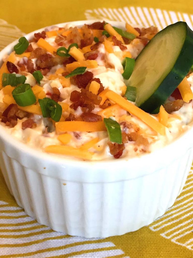 Keto Bacon Cheddar Dip Recipe