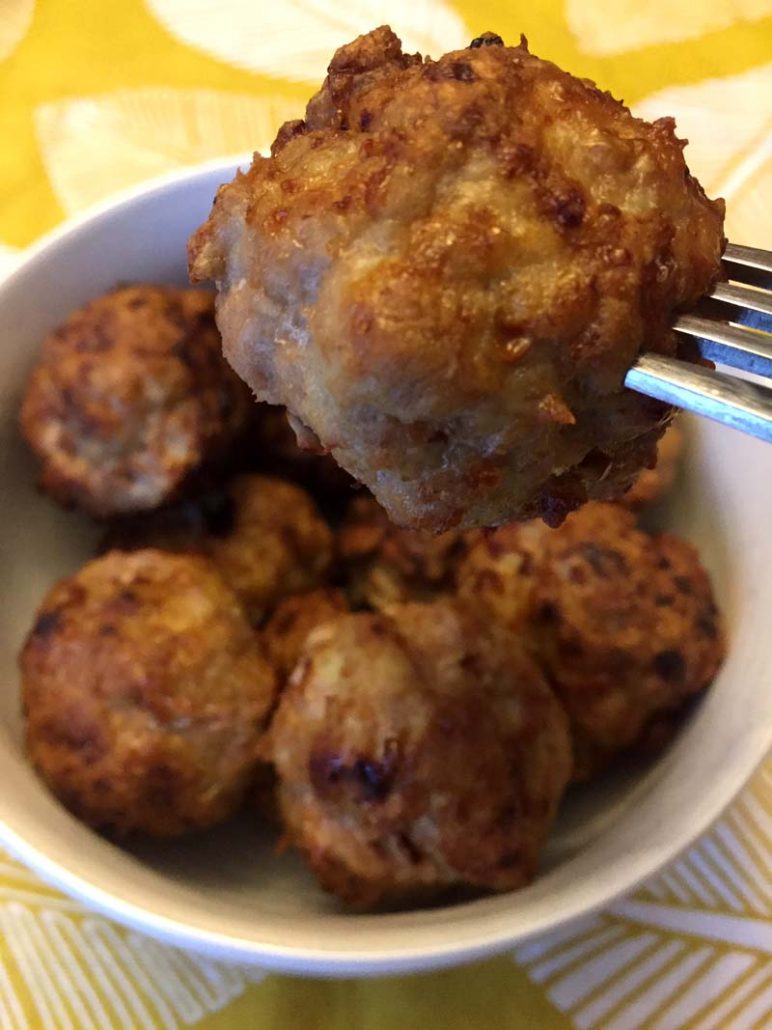 air fried meatballs