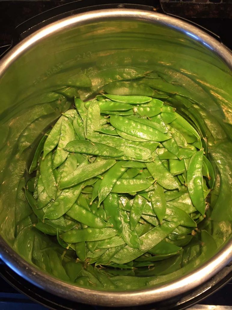 Instant Pot Snow Peas Cooking Method