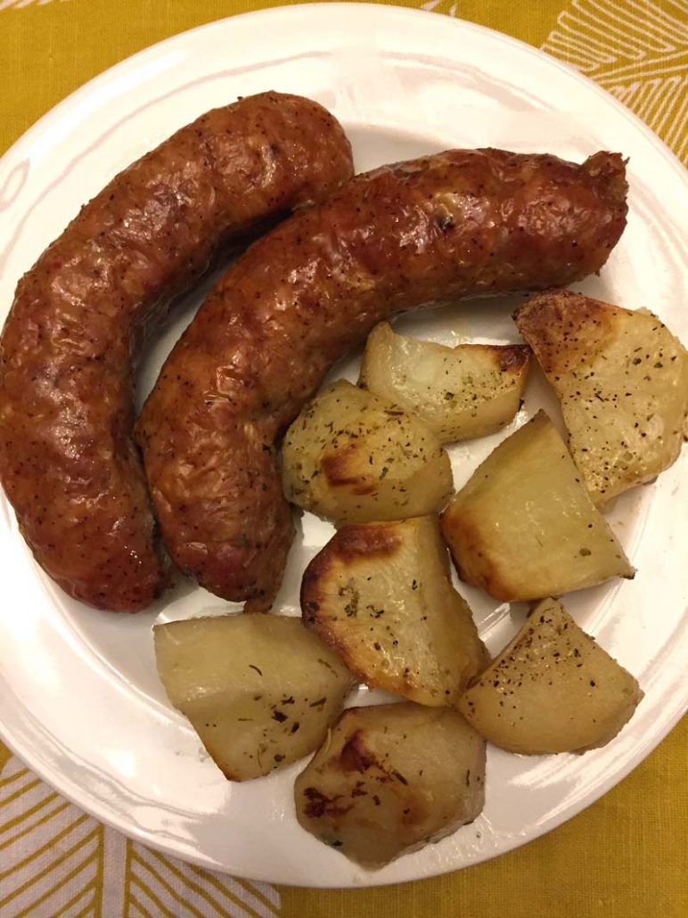 Italian sausage with potatoes