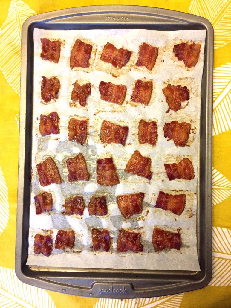 Crunchy Bacon Chips Baked In The Oven