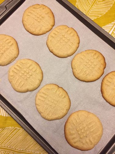 cookies on parchment paper