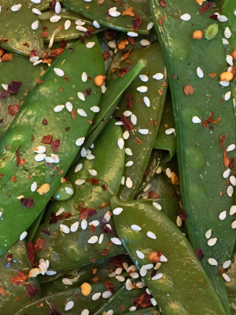 Sauteed snow peas