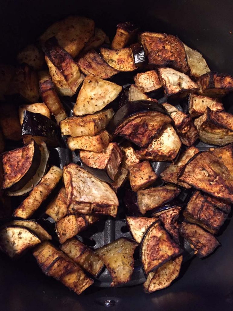 air fryer roasted eggplant